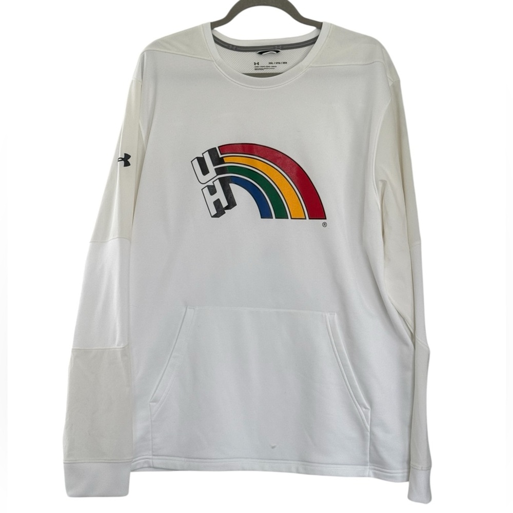 Under Armour University of Hawaii UH White Long Sleeve Shirt - Picture 1 of 8